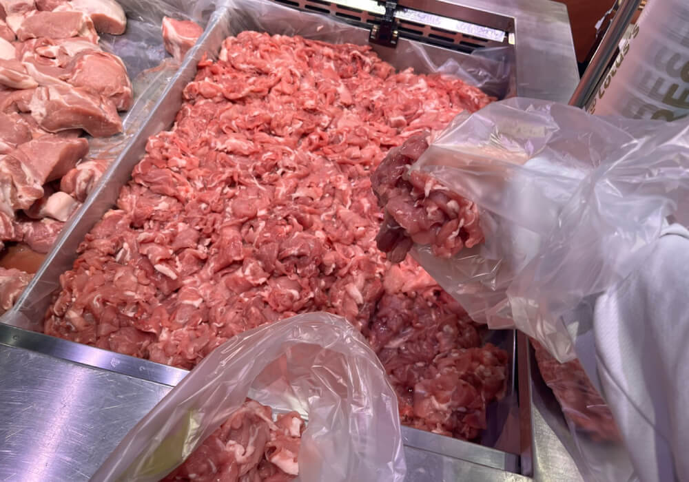 量り売りのお肉