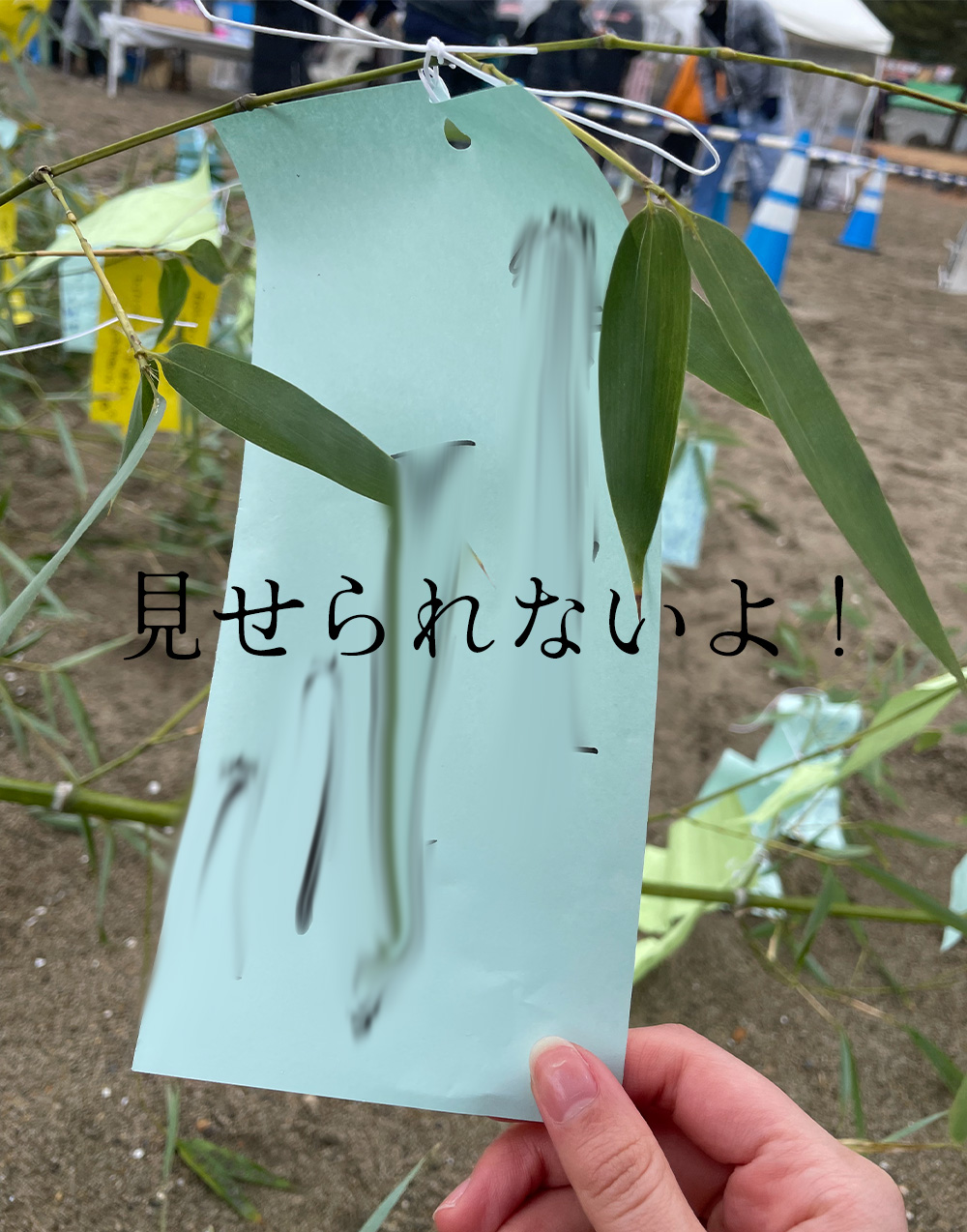 願い事を書くスペース
