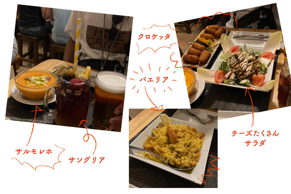 マドリードで食べたご飯