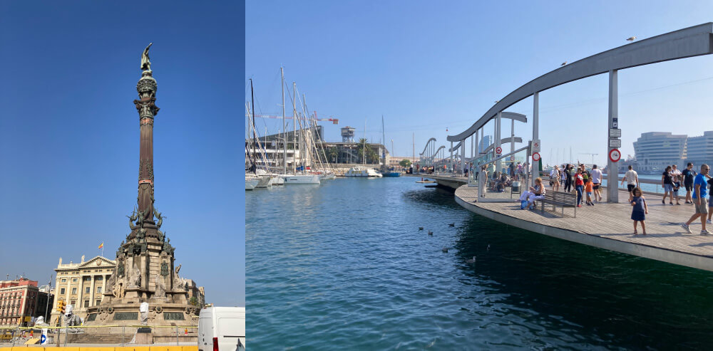 バルセロナの海